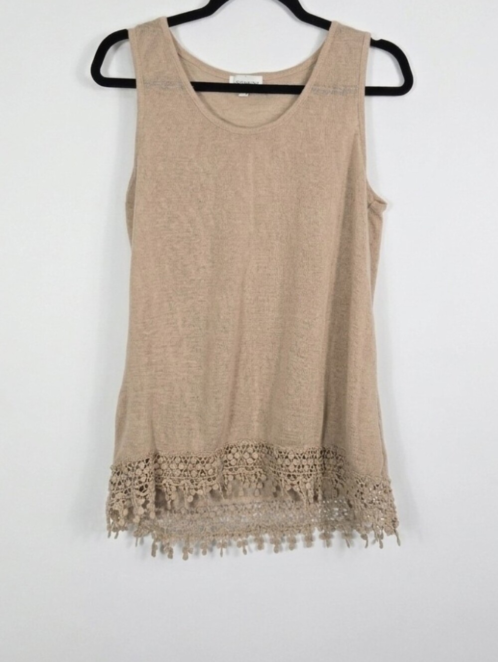 Symmetry linen blend tank